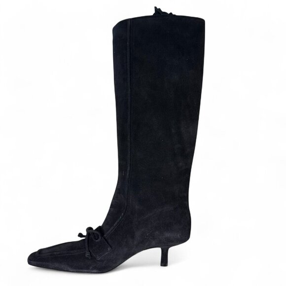 Burberry Women's Knee-High Suede Storm Boot with Bow EU 36 NEW IN BOX - Picture 8 of 16